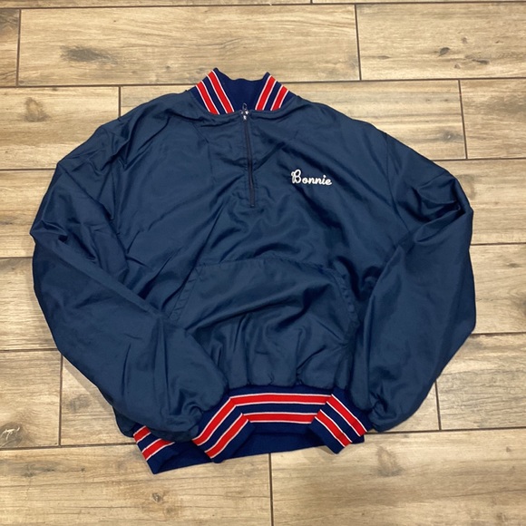 Vintage J & J Sports Quarter Zip Jacket Size L - Picture 2 of 5